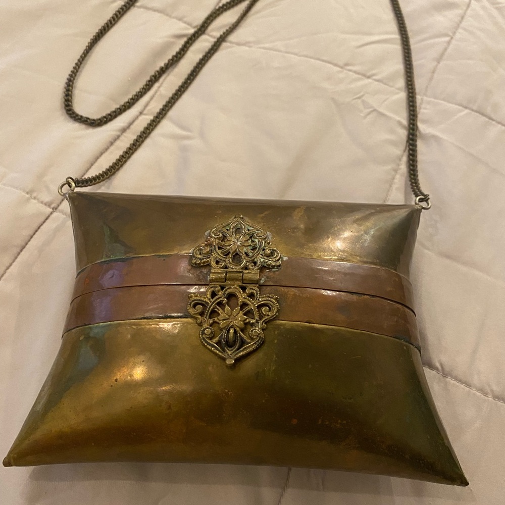 Vintage Brass and Copper Women Bag